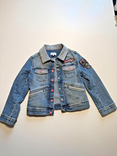 Marc Jacobs Denim Jean Blue Girls' Jacket Embroidered Snap Closure Size 8/126