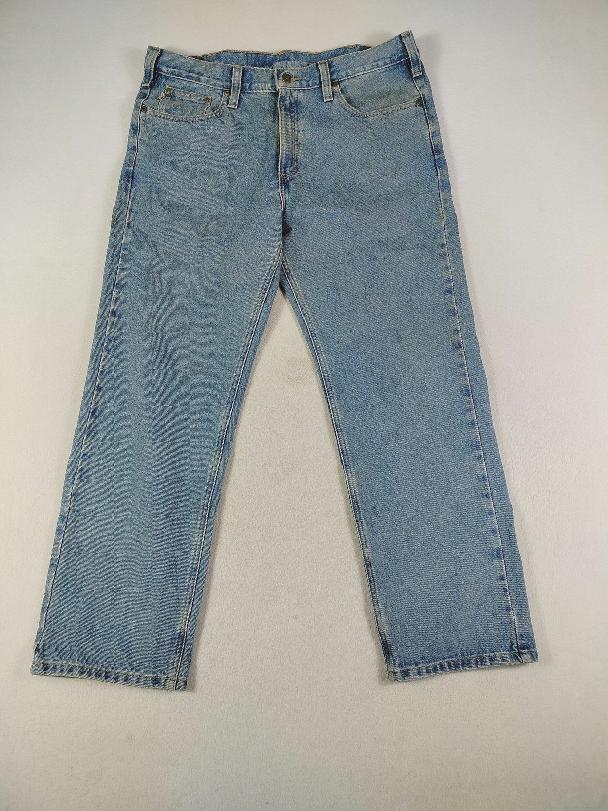 Mens 38 Traditional Fit Straight Leg Denim Workwear B480lvb