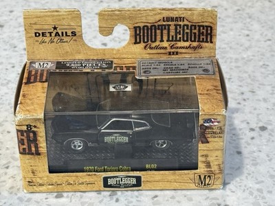 M2 Machines Bootlegger 1970 Ford Torino Cobra 1:64 Black Diecast Limited