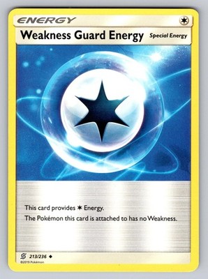 Weakness Guard Energy 213/236 Uncommon Unified Minds Pokemon Lightly Played