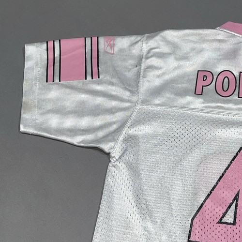 Reebok Pittsburgh Steelers Jersey Girls XL White/Pink 43 Troy Polamalu-4354 - Picture 11 of 13