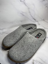 HAFLINGER Emils Slide Women's EU 42 US 11 Boiled Wool Felt Warm Slippers Clogs