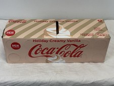 Coca-Cola Holiday Creamy Vanilla 12 Pack of 12 Ounce Cans Sealed 7/26 Expiration