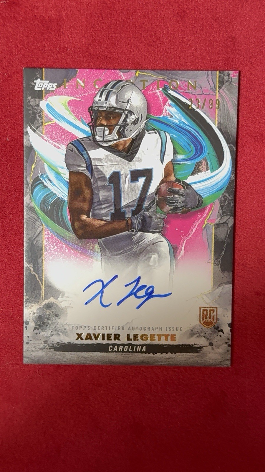 2024 Topps Inception - Rookie Autographs Xavier Legette #RA-XL (AU, RC)