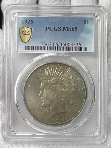 1926-P $1 Peace Dollar 90% Silver PCGS MS65 Philadelphia US Coin