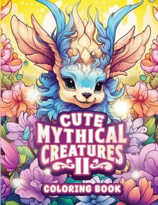 Cute Mythical Creatures II Coloring Book: Adorable Fantasy Mystical Animals and
