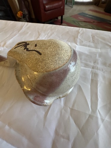 Keramik Studio Kunstkeramik Schöpfkelle Dipper 11" Ausgießer Schnörkelgriff signiert - Bild 6 von 18