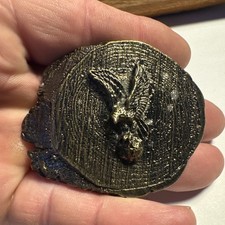 Vintage Eagle Bird Wyoming Belt Buckle Neat Rare Old Antique Collectible 4