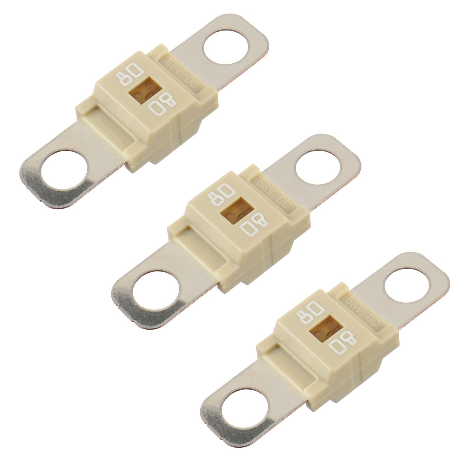 Ami/Midi High Current 80A Fuse - Bolt-On Fuse 80 Amp for Cars, Trucks, Construct