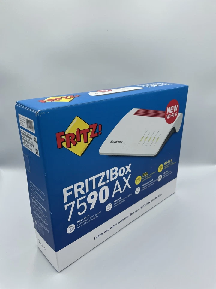 FRITZ!Box 7590 AX V2 Wi-Fi 6 DSL Modem Router with Gigabit LAN – Factory Sealed - Image 4 of 4