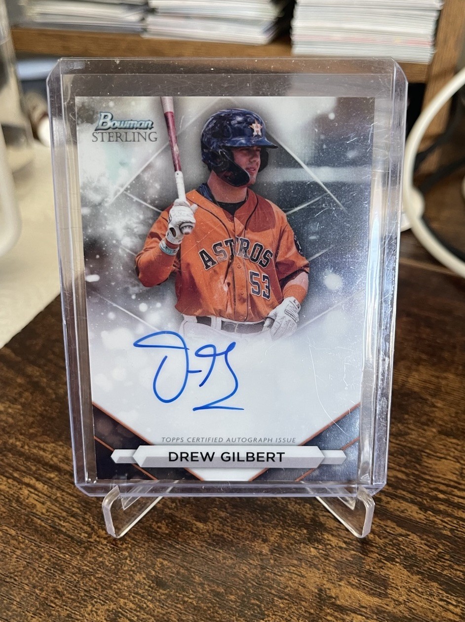 2023 Bowman Sterling - Prospect Autographs Drew Gilbert #PA-DG (AU, RC)