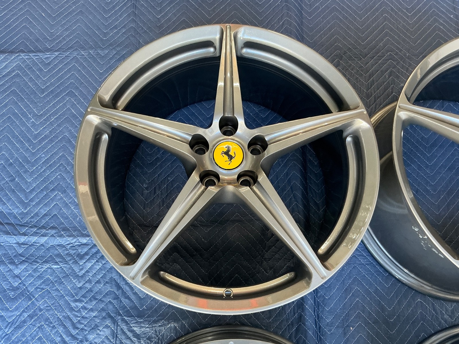 Ferrari 458 OEM 20” Forged Wheel Set in Grey