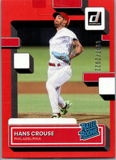 2022 Panini Donruss Hans Crouse Rated Rookie Red /2022 #67 Phillies