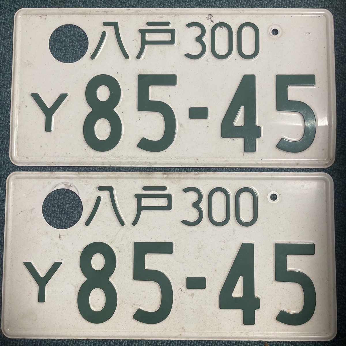 Genuine Japanese License 300 Metal Plate JDM AUTHENTIC Japan 2x