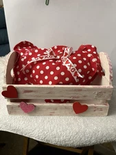This Little Treasure Box Is Homemade by Me. 3 Stuff Hearts and and Box Included