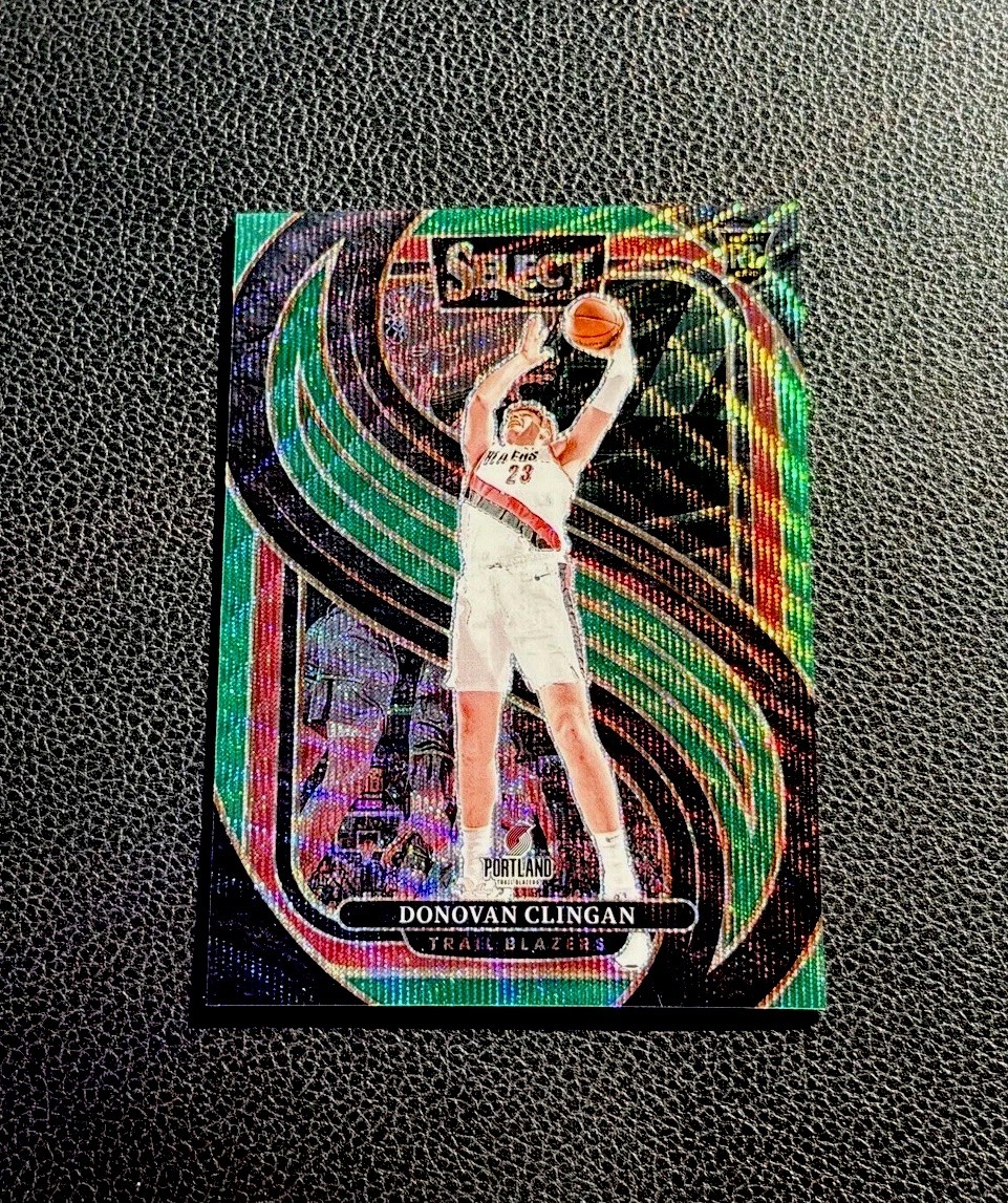 2024-25 Panini Select - Premier Level Donovan Clingan #199 Green Wave Prizm /50