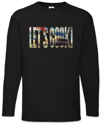 Let's Cook Langarm T-Shirt Walter Breaking White Ehrmantraut Bad Crystal Pinkman