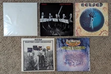Lot of 5 Vinyl LP Albums (Prog Rock) Jethro Tull, Kansas, ELO, Rick Wakeman