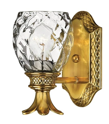 Hinkley Bath Plantation Small Single Light Vanity 5" Burnished Brass - Picture 8 of 8