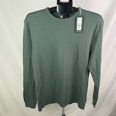 Alpine Design Men's Long Sleeve Size M Peak Crew Faded Evergreen  (Item 379)