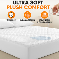 Mattress Protector Hypoallergenic  Breathable Waterproof Mattress Cover Pad