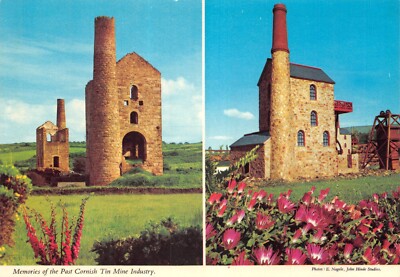 CORNWALL BLECH MINE INDUSTRIE TOPOGRAPHISCHE POSTKARTE UNGELAUFEN UNGELAUFEN GROSSFORMAT GD+