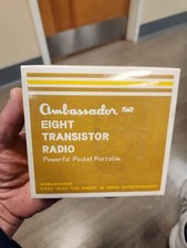 Ambassador Eight Transistor Radio Pocket Portable