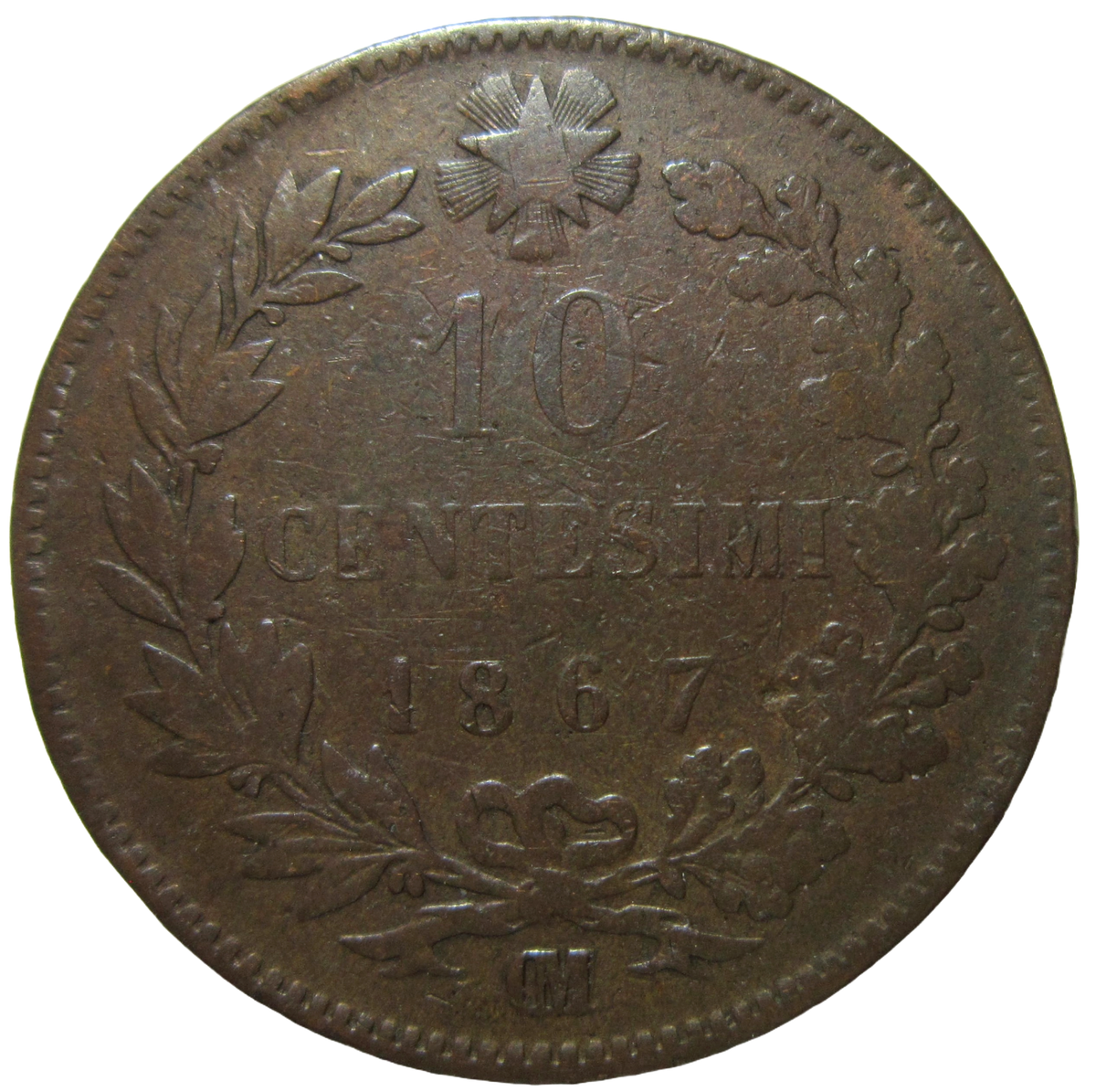 1863年 10 CENTESIMI Vittorio Emanuele Ⅱ s-l1200.png