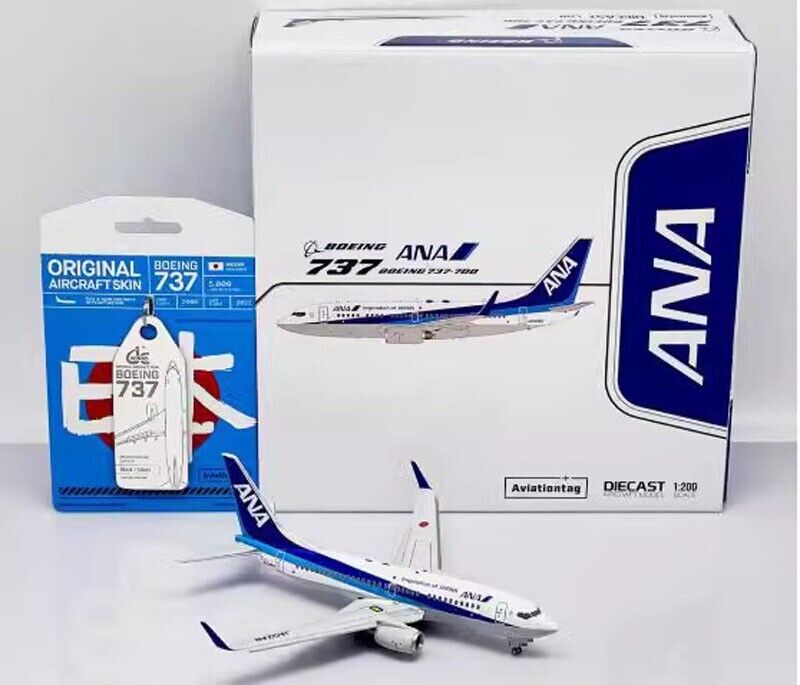 1:200 JC Wings Diecast Aircraft Model ANA Boeing B737-700 1:200 JC Wings Diecast Aircraft Model ANA Boeing B737-700