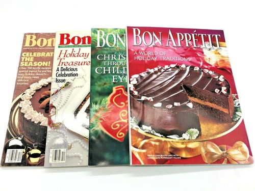 Bon Appetit Magazine Lot #2 of Four Magazines December Special Holiday Issue