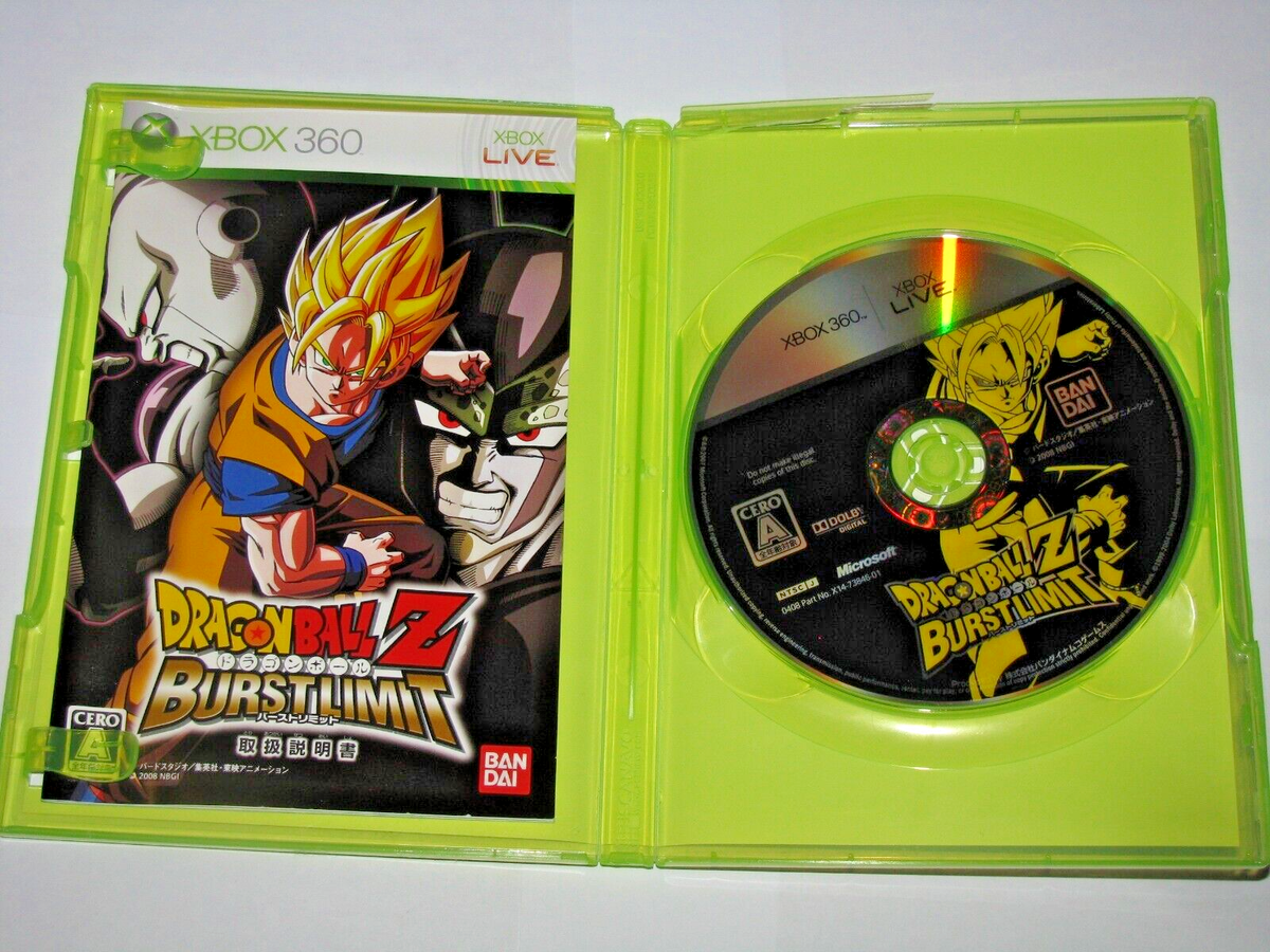 Dragon Ball Z Burst Limit (Japanese) XBox 360 Japan import US