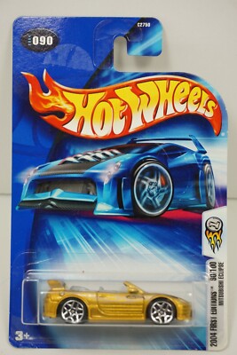 2004 Hot Wheels First Editions Gold Mitsubishi Eclipse 90/100 w