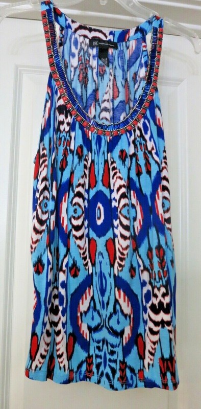 inc international concepts IKAT embellished top xl