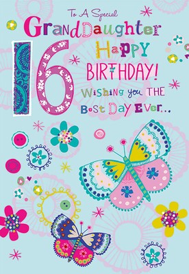 granddaughter 16th birthday card