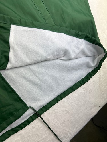 VTG Auburn Workwear Green Collared Rain Jacket Windbreaker Mens XL Lined Logo - Picture 7 of 9