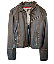 Led Zeppelin Wilson Leather Rocks Women's Jacket Large