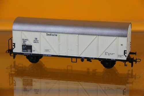 Klein Modellbahn 3209 Seefischtransport Kühlwagen mit Bremserbühne DB | Zustand: Neu
