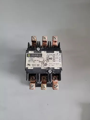 8910DPA43 SQUARE D  CONTACTOR  3 Phase 50A 120V 60HZ *SEE PICTURES*