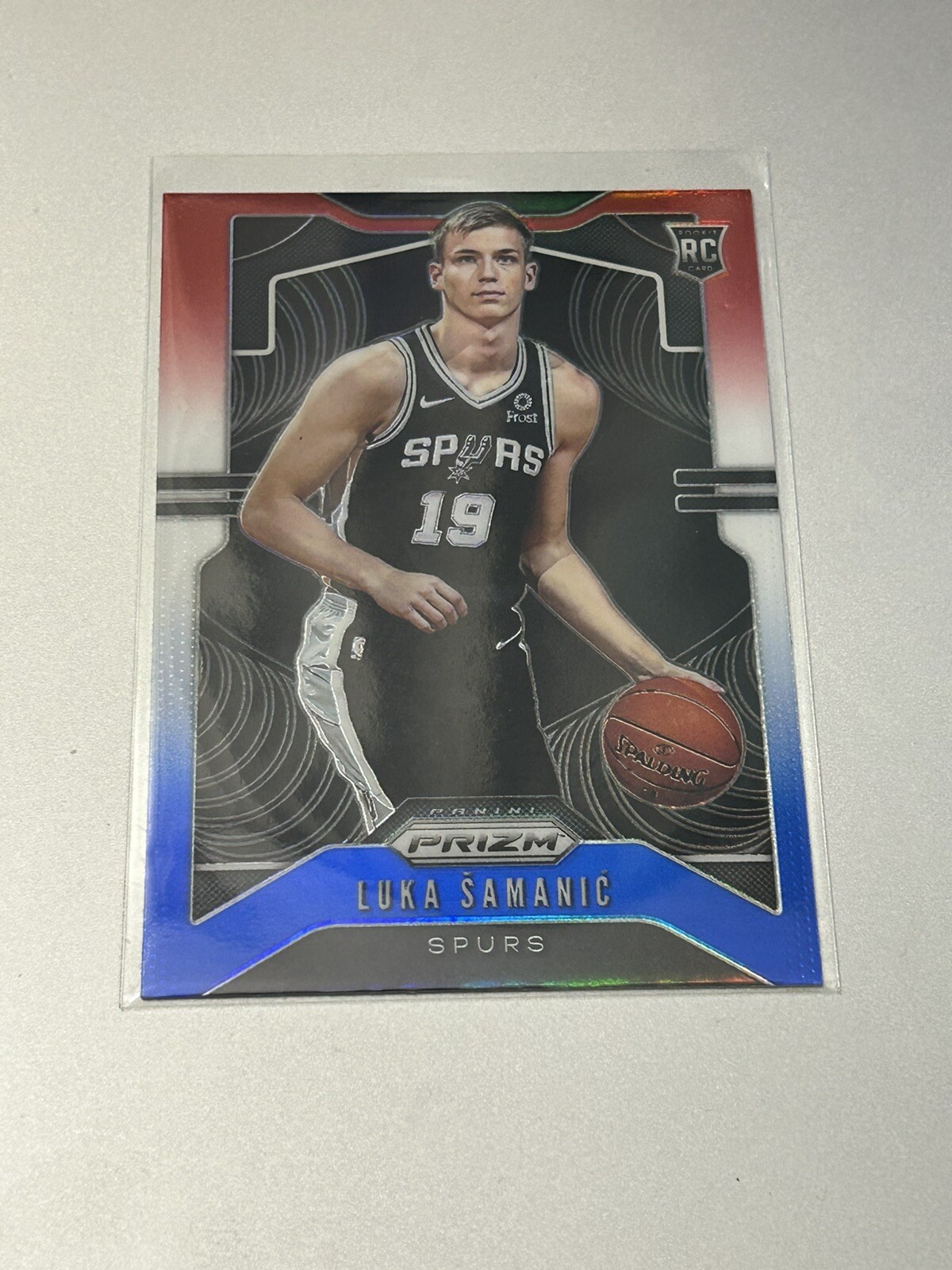 Luka Samanic 2019-20 Panini Prizm #265 Spurs RC Rookie Red White Blue Prizm
