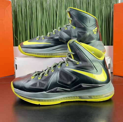 RARE Nike Lebron X 10 Dunkman Seaweed 
