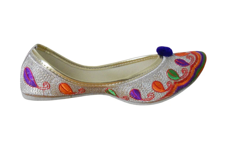 Женские туфли индийские ручной работы шлепанцы Mojaries балетки Jutties США 4-8 - Изображение 4 из 4