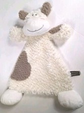 Demdaco Curly Cow Baby Infant Lovey Lovie Security Blanket Rattle Plush Animal