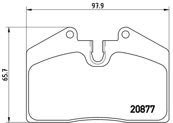 BREMBO P 85 094 Brake Pad Set, disc brake for AUDI,FERRARI,PORSCHE