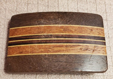 Exotic Wood Hippie Boho Western Rustic Cowboy Cowgirl 1970s Vintage Belt Buckle