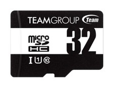 Team 32GB microSDHC UHS-I/U1 Class 10 Memory Card with Adapter, TUSDH32GCL10U03