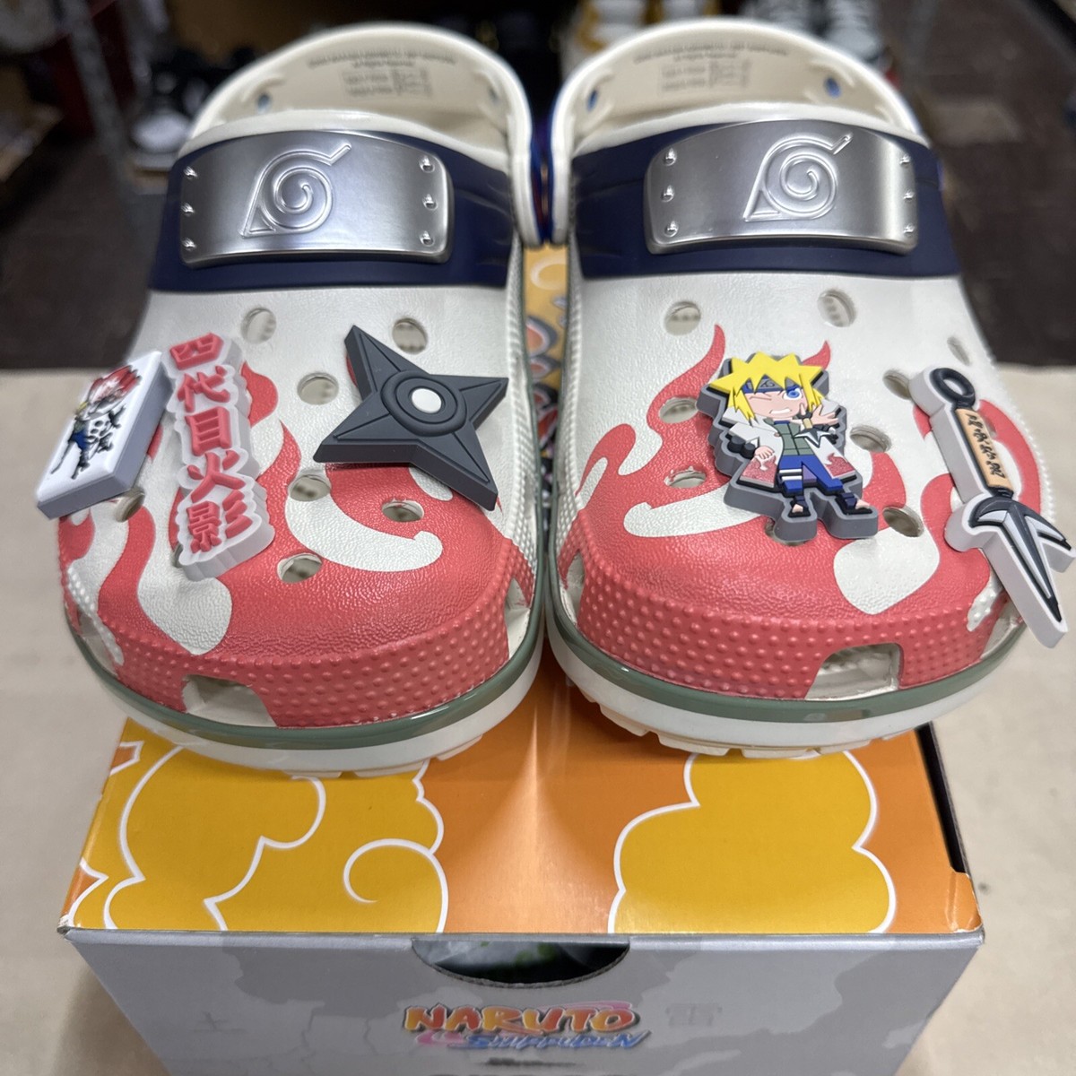 NEW Crocs x NARUTO MINATO CLASSIC CLOG Men Sizes 4-5-6