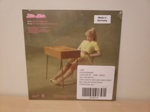 Billie Eilish What Was I Made For (Barbie) Limited Hot Pink 7” Vinyl LP UO - Picture 2 of 4
