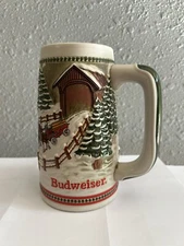 1984 BUDWEISER BEER STEIN CLYDESDALE COVERED BRIDGE