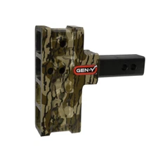 GEN-Y GH-404-MO 2" Offset Shank 2.5" Rise 5" Drop 1.5K TW 10K Hitch Mossy Oak