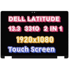 LCD Touch Screen w/ Bezel for Dell Latitude 3310 2-in-1 Laptops 13.3" FHD 135WG.